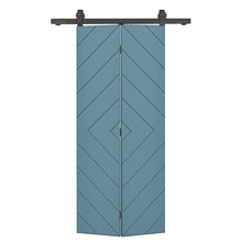 Load image into Gallery viewer, Hollow Core Composite Bi-Fold Door with Sliding Barn Door Hardware Kit