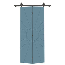 Load image into Gallery viewer, Hollow Core Composite Bi-Fold Door with Sliding Barn Door Hardware Kit