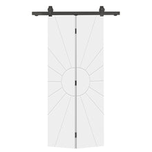 Load image into Gallery viewer, Hollow Core Composite Bi-Fold Door with Sliding Barn Door Hardware Kit