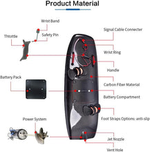 Load image into Gallery viewer, Electric Power Surfboard Carbon Fiber Jet Surf Board MAX 43mph Speed 20kw Electric Power