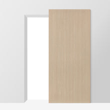 Load image into Gallery viewer, Oak Textured Hollow Core Composite Interior Sliding Barn Door with Hardware Kit Hidden Track System