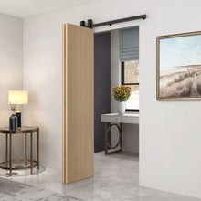 Load image into Gallery viewer, Hollow Core Oak Composite Textured Bi-fold Door with Sliding Barn Door Hardware Kit