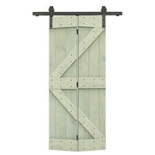 Load image into Gallery viewer, K Series Solid Core DIY Wood Bi-Fold Barn Door with Sliding Hardware Kit