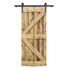 Load image into Gallery viewer, K Series Solid Core DIY Wood Bi-Fold Barn Door with Sliding Hardware Kit