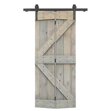 Load image into Gallery viewer, K Series Solid Core DIY Wood Bi-Fold Barn Door with Sliding Hardware Kit