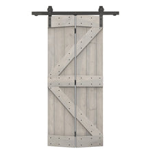 Load image into Gallery viewer, K Series Solid Core DIY Wood Bi-Fold Barn Door with Sliding Hardware Kit