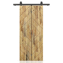 Load image into Gallery viewer, Hollow Core Pine Wood Modern Bi-Fold Barn Door with Sliding Hardware Kit