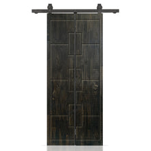 Load image into Gallery viewer, Hollow Core Pine Wood Modern Bi-Fold Barn Door with Sliding Hardware Kit