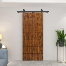 Load image into Gallery viewer, Hollow Core Pine Wood Modern Bi-Fold Barn Door with Sliding Hardware Kit