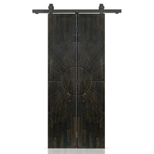 Load image into Gallery viewer, Hollow Core Pine Wood Modern Bi-Fold Barn Door with Sliding Hardware Kit