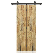 Load image into Gallery viewer, Hollow Core Pine Wood Modern Bi-Fold Barn Door with Sliding Hardware Kit