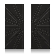 Load image into Gallery viewer, Hollow Core Stained Composite MDF Interior Double Closet Sliding Doors