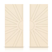 Load image into Gallery viewer, Hollow Core Stained Composite MDF Interior Double Closet Sliding Doors