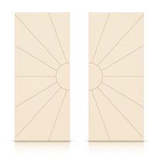 Load image into Gallery viewer, Sun Pattern Hollow Core MDF Double Closet Sliding Door Slabs