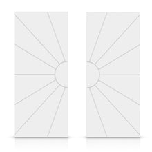 Load image into Gallery viewer, Sun Pattern Hollow Core MDF Double Closet Sliding Door Slabs