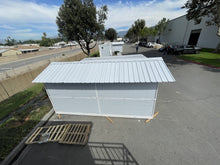 Load image into Gallery viewer, 20 ft. x 8 ft. x 8 ft. Foldable Metal Storage Shed with Pitched Roof Lockable Door and Windows (160 sq. ft.)