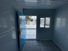 Load image into Gallery viewer, 20 ft. x 8 ft. x 8 ft. Foldable Stackable Metal Storage Shed with Patio Stair Sun Roof  Lockable Door and Windows (640 sq. ft.)
