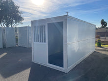 Load image into Gallery viewer, 16.6 ft. x 7 ft. x 7.4 ft. Foldable Metal Storage Shed with Lockable Door and Windows (116 sq. ft.)