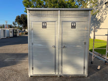Load image into Gallery viewer, Portable Double Stall Restroom Sink Toilet For Construction Site Event Festival Camping