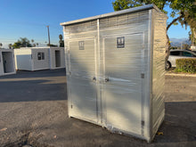 Load image into Gallery viewer, Portable Double Stall Restroom Sink Toilet For Construction Site Event Festival Camping