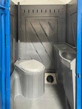 Load image into Gallery viewer, Portable Single Stall PE Restroom Sink Flushing Toilet with Holding Tank Event Festival Camping