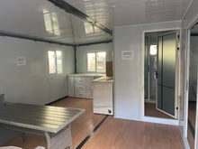 Load image into Gallery viewer, 20 ft. x 19 ft. x 8 ft. Expandable Metal Storage Shed with Glass French Door and Floor and Lockable Door and Windows (380 sq. ft.)