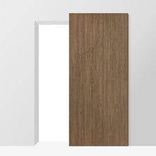 Load image into Gallery viewer, Walnut Textured Hollow Core Composite Interior Sliding Barn Door with Hardware Kit Hidden Track System