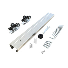 Load image into Gallery viewer, 72 in. Aluminum Universal Pocket Door Frame Hardware and Track Set