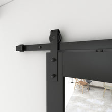 Load image into Gallery viewer, Mirrored Glass MDF Interior Sliding Barn-Door with Hardware Kit and-Door Handle