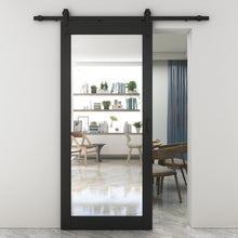 Load image into Gallery viewer, Mirrored Glass MDF Interior Sliding Barn-Door with Hardware Kit and-Door Handle