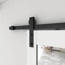 Load image into Gallery viewer, Mirrored Glass MDF Interior Sliding Barn-Door with Hardware Kit and-Door Handle