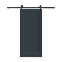 Load image into Gallery viewer, 1 Panel Shaker Painted Composite Modern Interior Sliding Barn Door with Hardware Kit