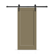 Load image into Gallery viewer, 1 Panel Shaker Painted Composite Modern Interior Sliding Barn Door with Hardware Kit