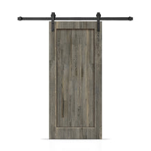 Load image into Gallery viewer, 1 Panel Shaker Stained Pine Wood Interior Sliding Barn Door with Hardware Kit