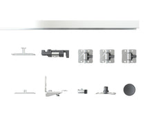 Load image into Gallery viewer, Mirrored Glass Solid Core White Composite Bi-fold Door with Hardware Kit and Door Handle