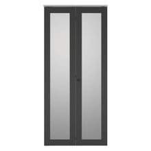Load image into Gallery viewer, Full Lite Frosted Glass Solid Core White MDF Bi-fold Door with Hardware Kit and Door Handle