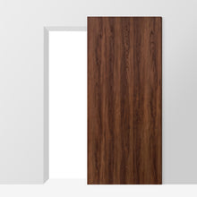 Load image into Gallery viewer, Walnut Textured Hollow Core Composite Interior Sliding Barn Door with Hardware Kit Hidden Track System
