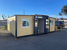 Load image into Gallery viewer, 20 ft. x 19 ft. x 8 ft. Expandable Metal Storage Shed with Glass French Door and Floor and Lockable Door and Windows (380 sq. ft.)