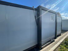 Load image into Gallery viewer, 20 ft. x 19 ft. x 8 ft. Expandable Metal Storage Shed with Glass French Door and Floor and Lockable Door and Windows (380 sq. ft.)