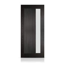 Load image into Gallery viewer, Reversible Decorative Glass Modern Exterior Fiberglass Front Door Slab