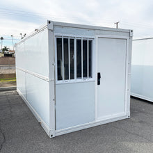 Load image into Gallery viewer, 16.6 ft. x 7 ft. x 7.4 ft. Foldable Metal Storage Shed with Lockable Door and Windows (116 sq. ft.)
