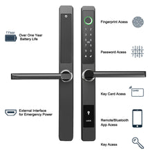 Load image into Gallery viewer, Fingerprint Keyless Keypad Passcode App Control Waterproof Electronic Smart Lock for Front Door Patio Glass Door
