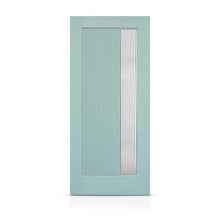 Load image into Gallery viewer, Reversible Decorative Glass Modern Exterior Fiberglass Front Door Slab
