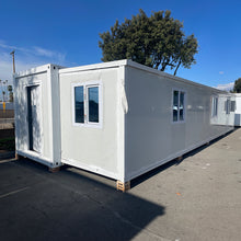 Load image into Gallery viewer, 40 ft. x 20 ft. x 8 ft. Expandable Metal Storage Shed with Floor and Lockable Door and Windows (760 sq. ft.)