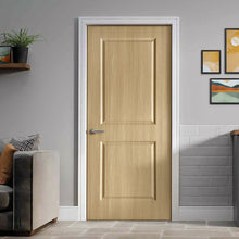 Load image into Gallery viewer, 2 Panel Oak Finished PVC Composite Interior Door Slab