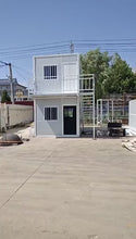 Load and play video in Gallery viewer, 20 ft. x 8 ft. x 17 ft. Foldable Stackable Metal Storage Shed with Lockable Door and Windows (320 sq. ft.)