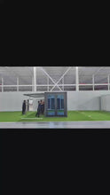 Load and play video in Gallery viewer, 20 ft. x 19 ft. x 8 ft. Expandable Metal Storage Shed with Kitchen and Floor Lockable Door and Windows (380 sq. ft.)