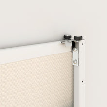 Load image into Gallery viewer, Mirror White Steel Frame Interior Closet Sliding Door with White Trim and Hardware Kit