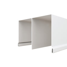 Load image into Gallery viewer, Mirror White Steel Frame Interior Closet Sliding Door with White Trim and Hardware Kit
