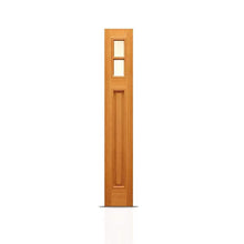 Load image into Gallery viewer, Reversible Clear Glass Modern Exterior Unfinished Mahogany Front Door Slab